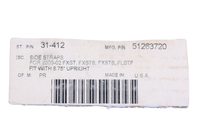 Khrome Werks 31-412, 31412, 51263720 Chrome Side Strap Kit NOS