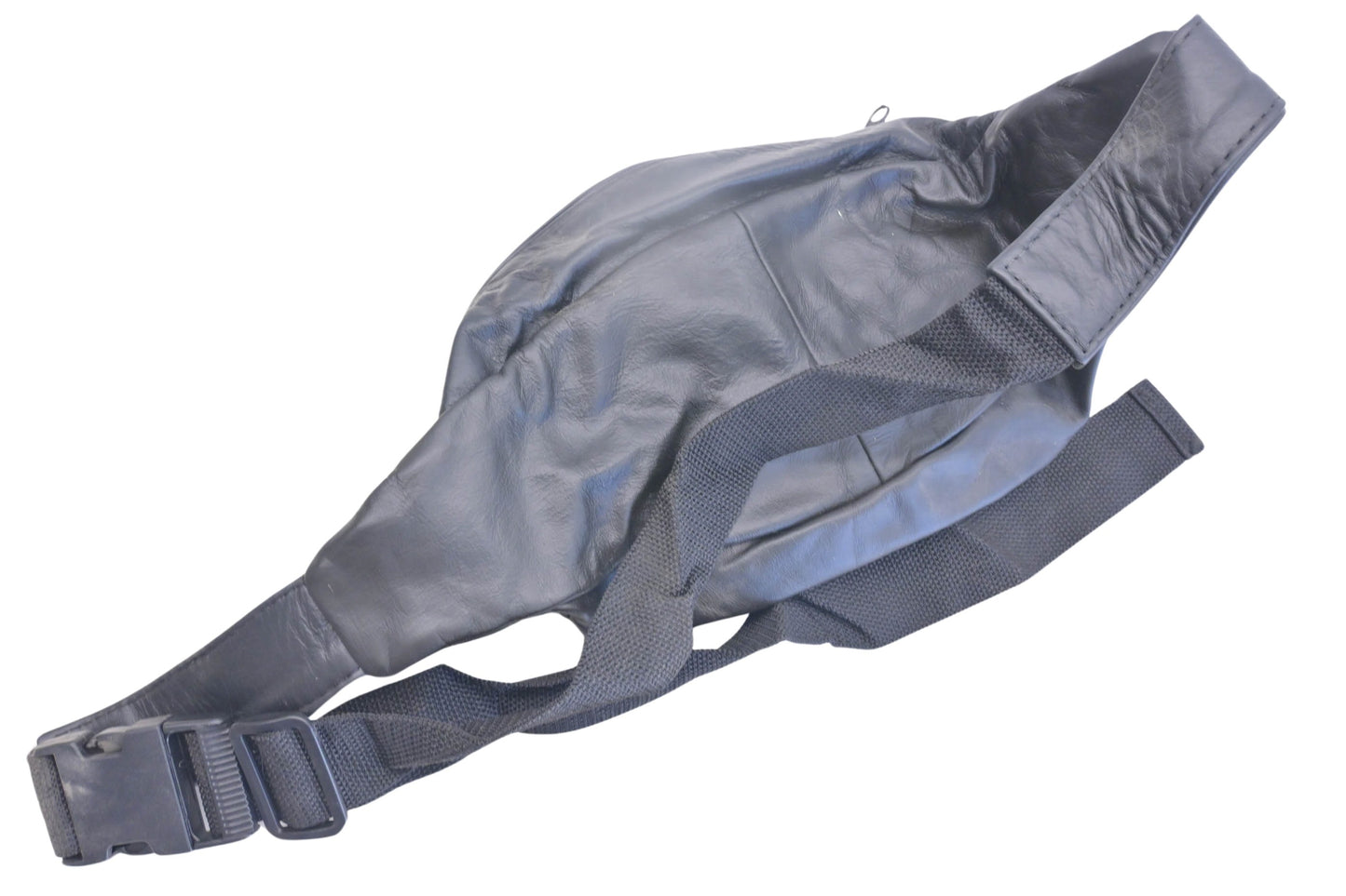 Mustang 13093 Black Leather Eagle Fanny Pack NOS