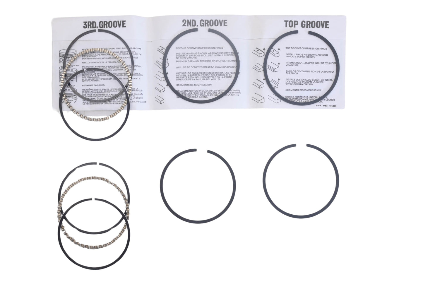 Hastings 6164, 23113, 23-112 Piston Ring Kits Qty 2 NOS