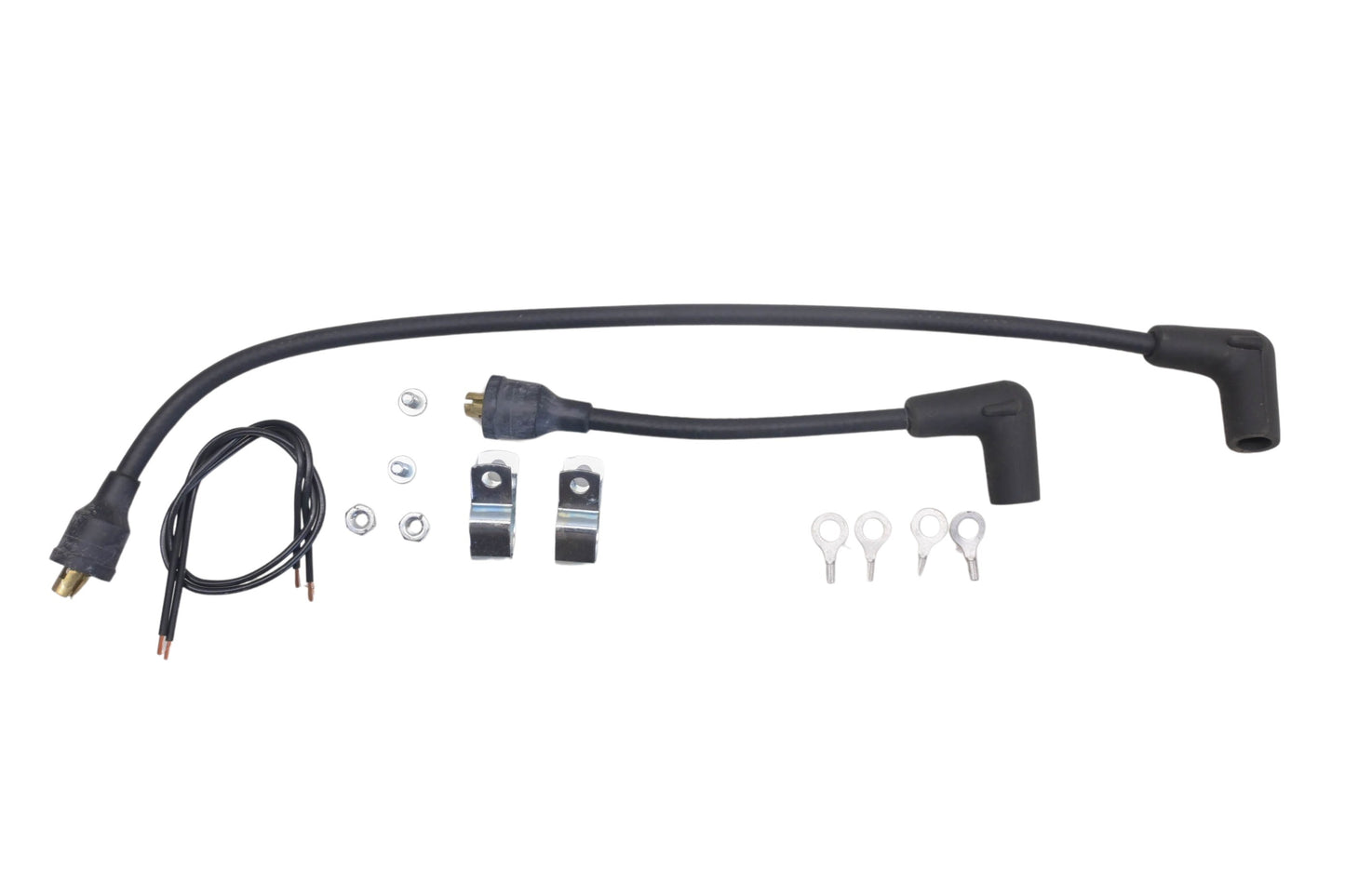 RevTech 59-843, 59843 8mm Braided Steel Black Spark Plug Wire Kit NOS