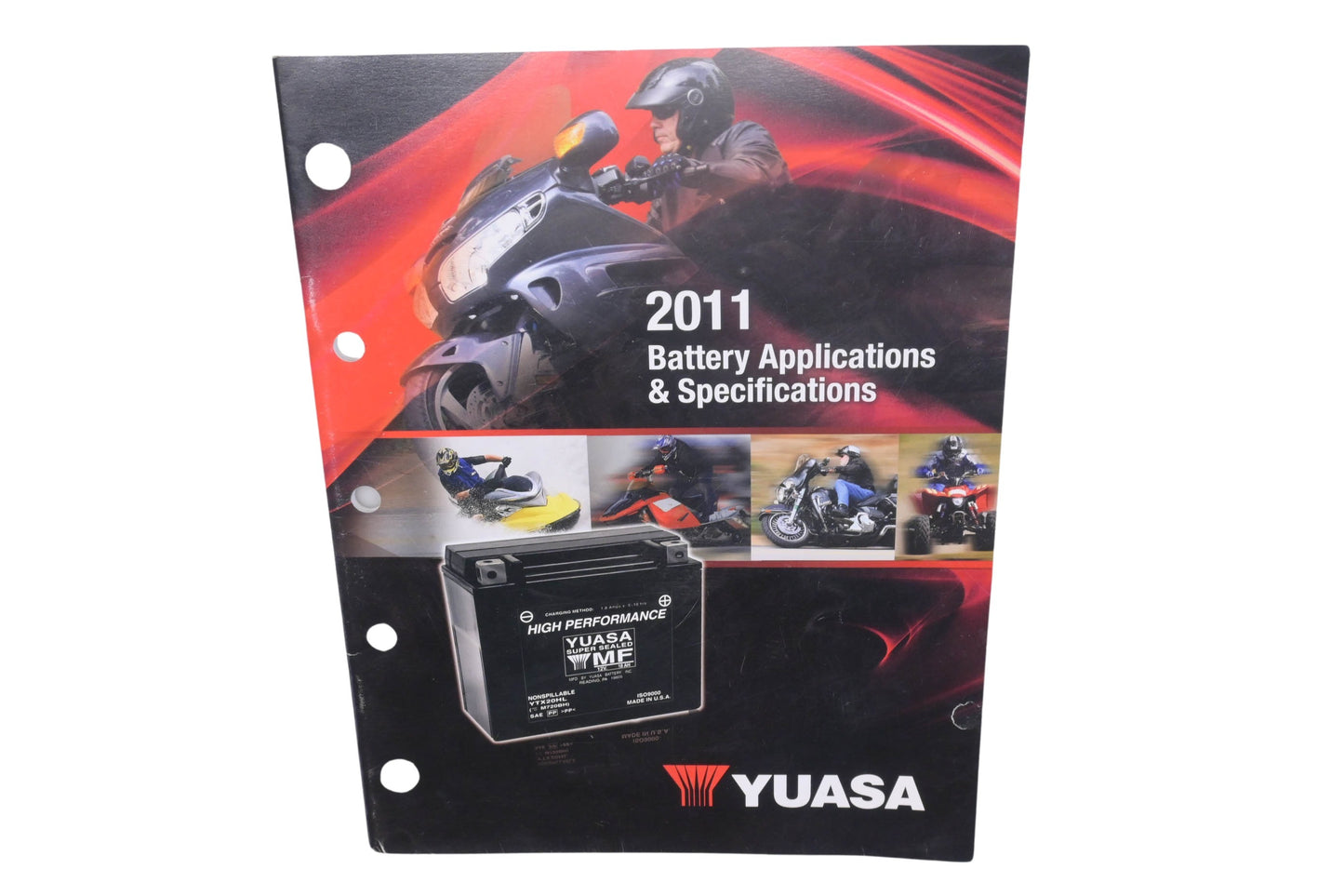 Yuasa YUA-766 2011 Battery Applications & Specifications Manual