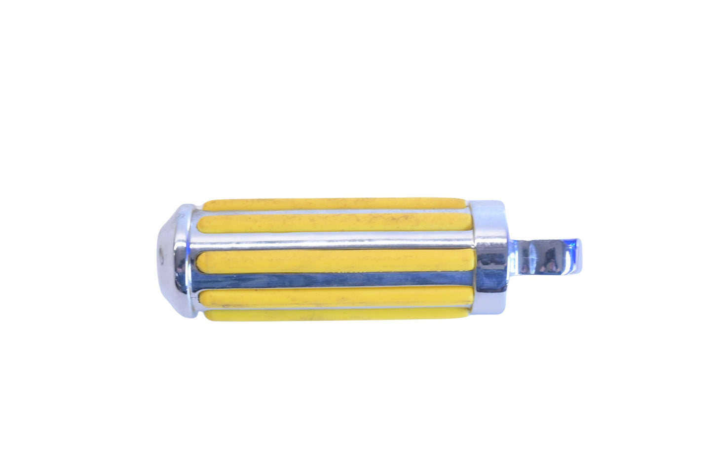 Custom Chrome 78-139, 78139 Small Male Yellow Ribbed Foot Peg NOS