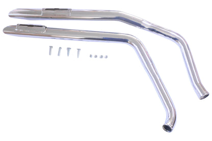Custom Chrome 11051, 11-051 Dyno Power Drag Pipes & Stepped Diameter 2'' Tubing Kit NOS
