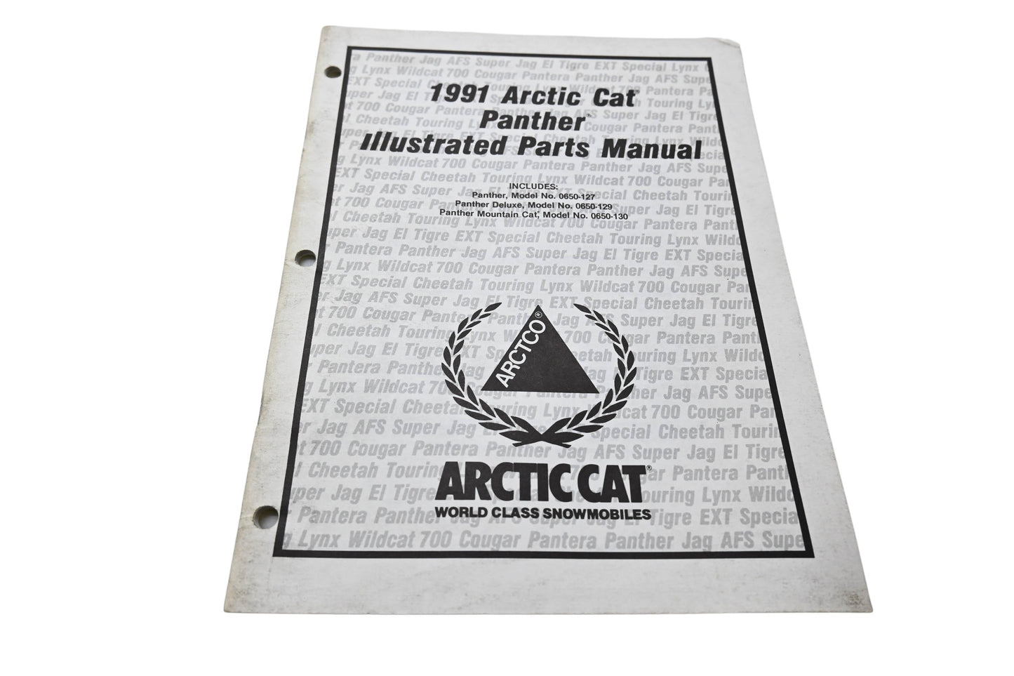 OEM Arctic Cat 2254-651 1991 Arctic Cat Panther Illustrated Parts Manual