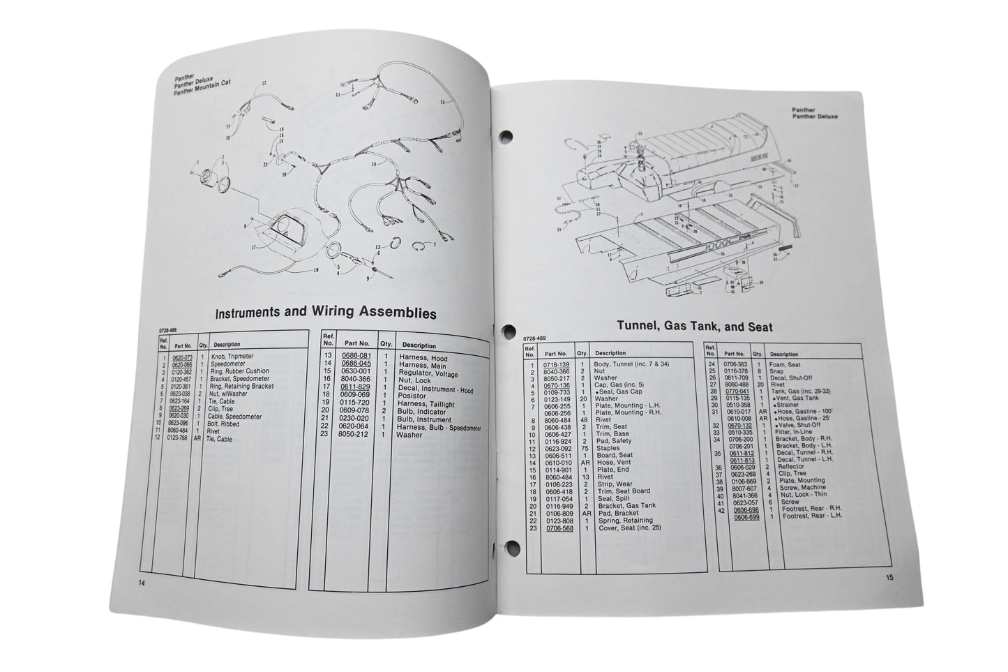 OEM Arctic Cat 2254-651 1991 Arctic Cat Panther Illustrated Parts Manual