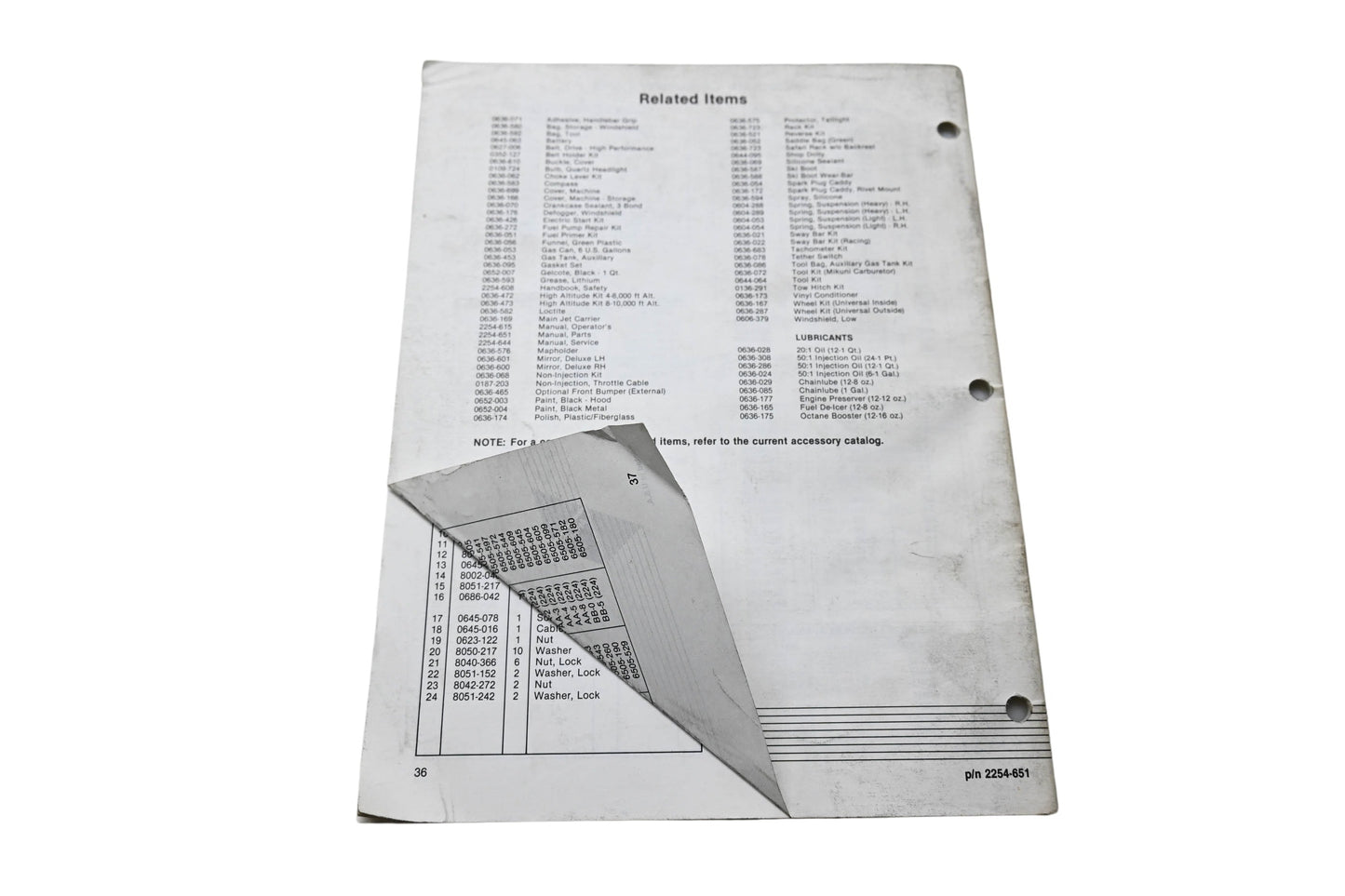 OEM Arctic Cat 2254-651 1991 Arctic Cat Panther Illustrated Parts Manual