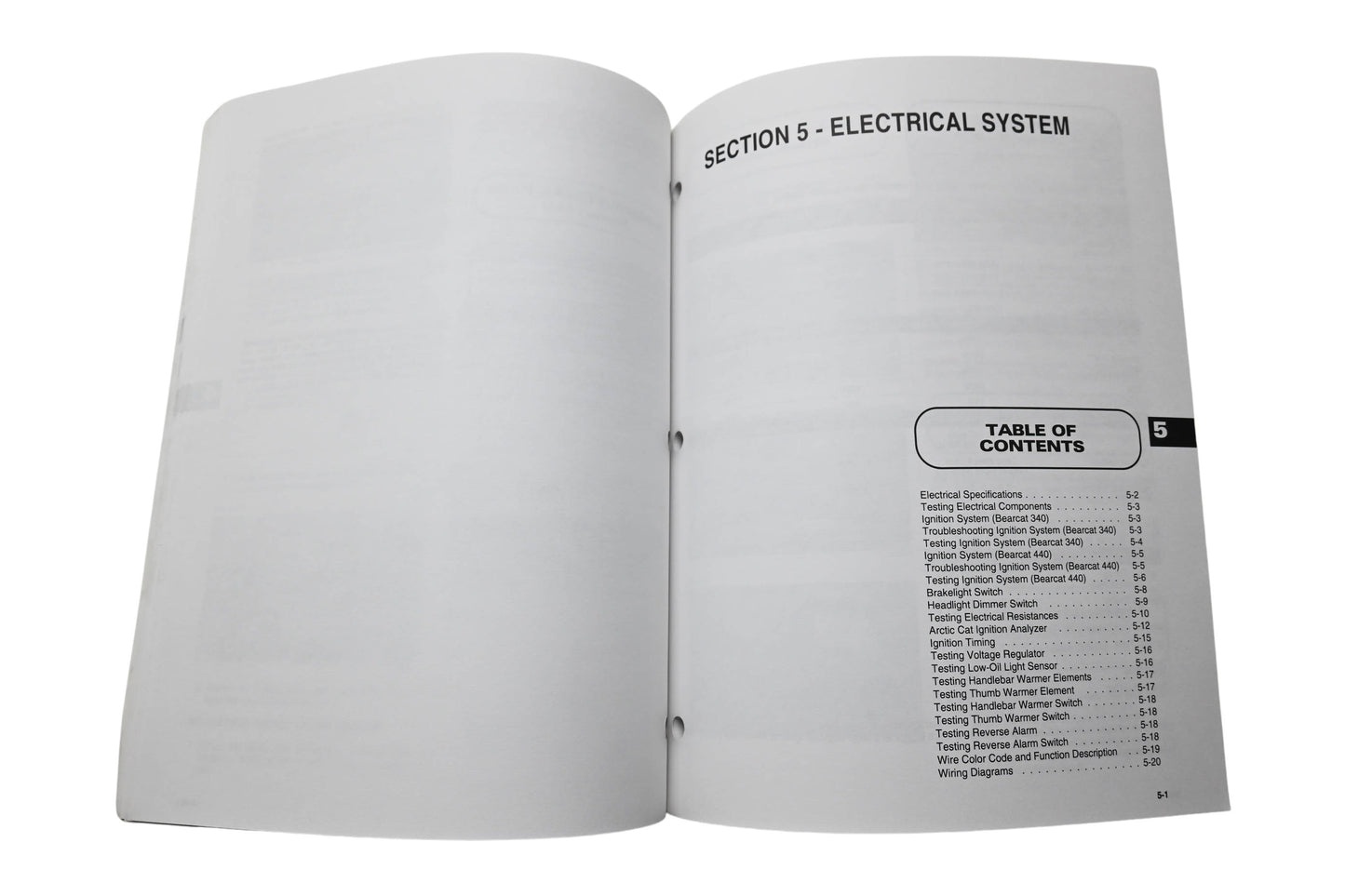 OEM Arctic Cat 2255-718 Arctic Cat Snowmobile Service Manual 98 Bearcat 340/440