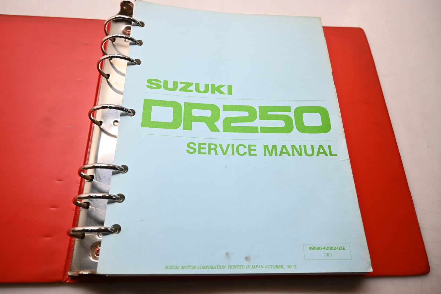 OEM Suzuki 99500-42002-03E DR250 Service Manual