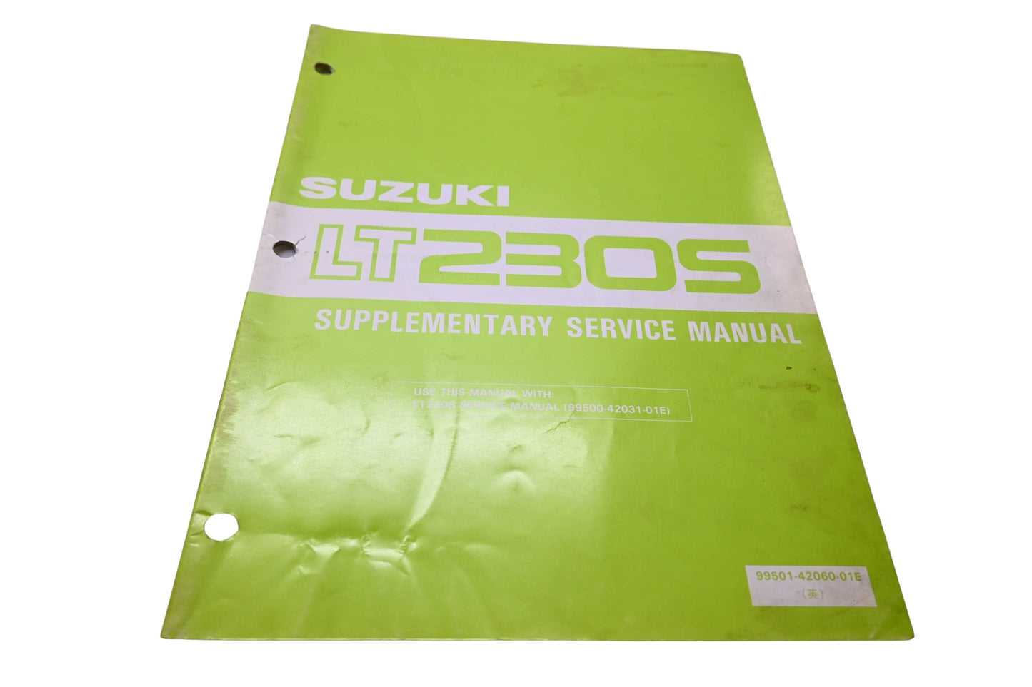 OEM Suzuki 99501-42060-01E LT230S Supplementary Service Manual