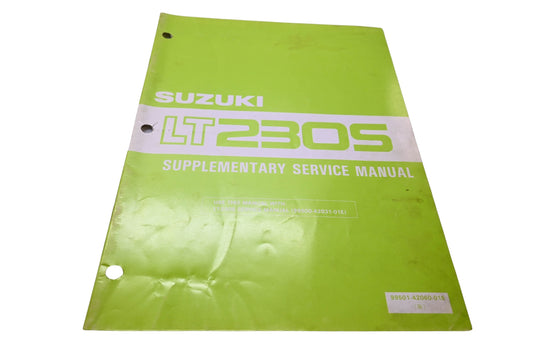 OEM Suzuki 99501-42060-01E LT230S Supplementary Service Manual