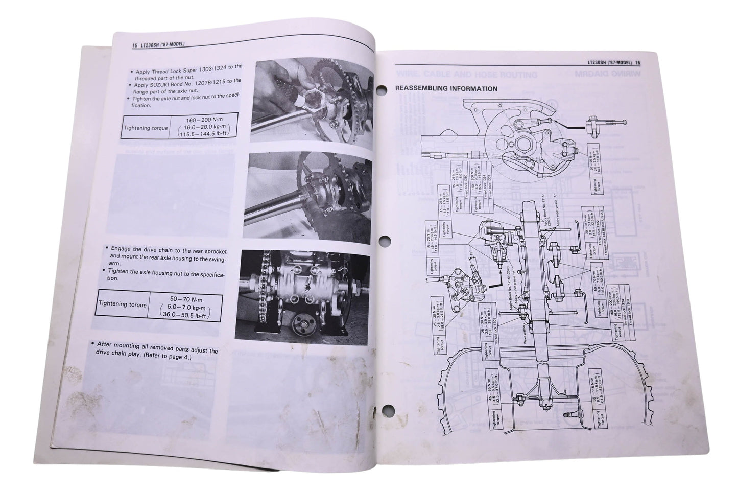 OEM Suzuki 99501-42060-01E LT230S Supplementary Service Manual