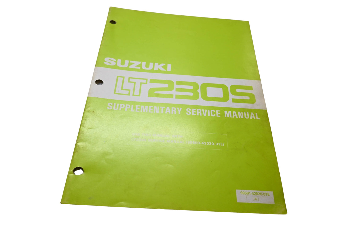 OEM Suzuki 99501-42020-01E LT230S Supplementary Service Manual