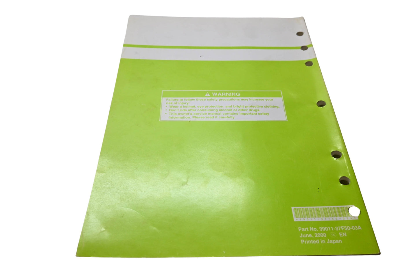 OEM Suzuki 99011-37F50-03A RM250 Owner's Service Manual