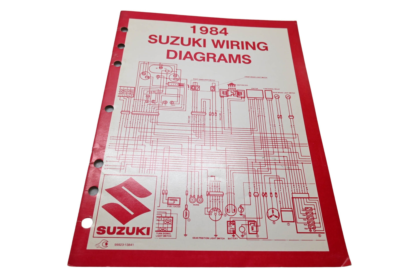 OEM Suzuki 99923-13841 1984 Suzuki Wiring Diagrams Manual