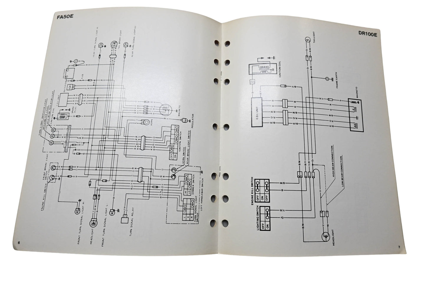 OEM Suzuki 99923-13841 1984 Suzuki Wiring Diagrams Manual