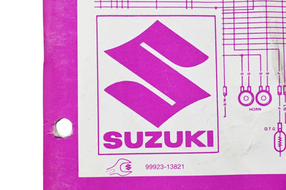 OEM Suzuki 99923-13821 1982 Suzuki Wiring Diagrams Manual