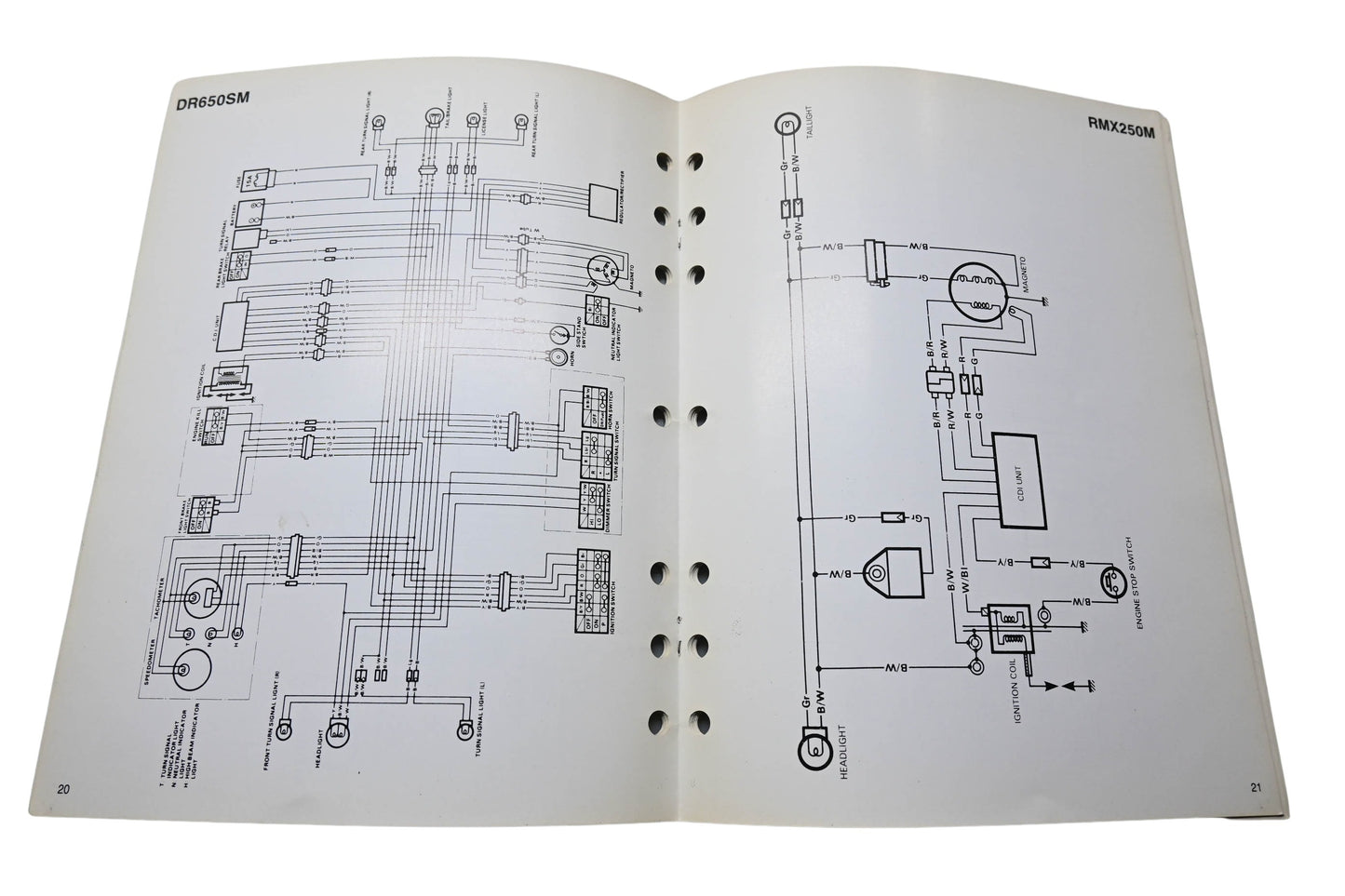 OEM Suzuki 99923-13911 1991 Suzuki ATV Motorcycle Wiring Diagrams Manual