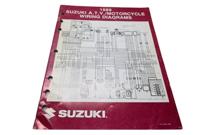 OEM Suzuki 99923-13891 1989 Suzuki ATV Motorcycle Wiring Diagrams Manual
