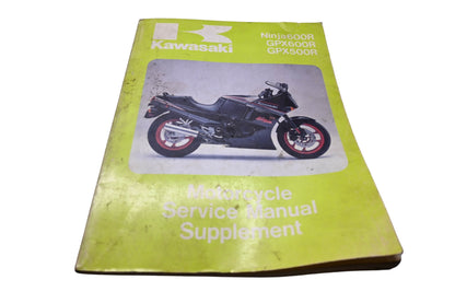 OEM Kawasaki 99924-1081-51 Ninja600R GPX600R GPX500R Motorcycle Service Manual Supplement