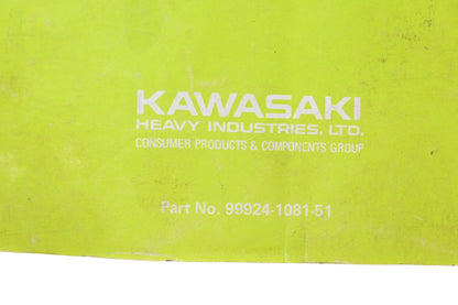 OEM Kawasaki 99924-1081-51 Ninja600R GPX600R GPX500R Motorcycle Service Manual Supplement