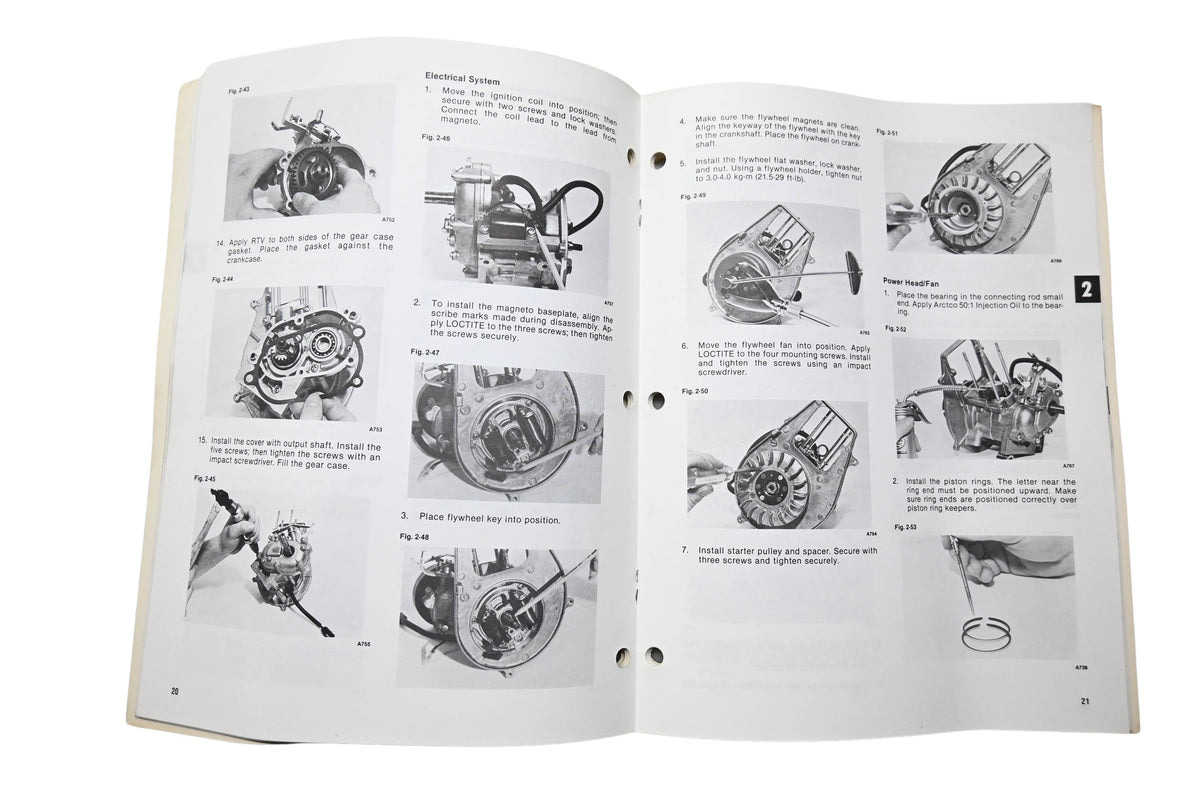 OEM Arctic Cat 2254-998 1994 Kitty Cat Service Manual