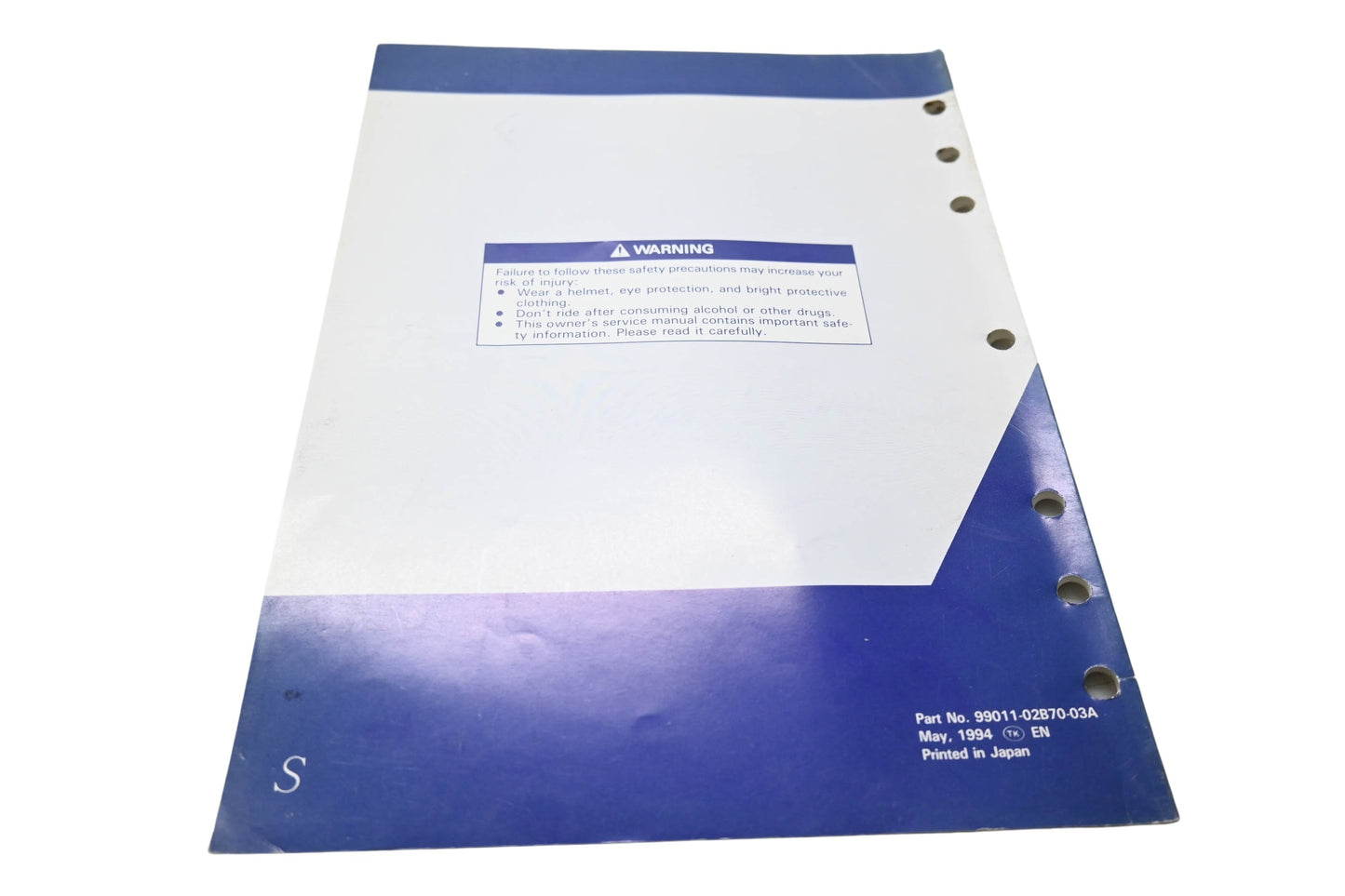 OEM Suzuki 99011-02B70-03A Owner's Service Manual 95 RM80S