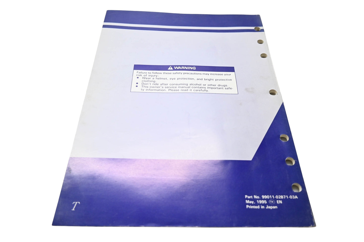 OEM Suzuki 99011-02B71-03A Owner's Service Manual 96 RM80T