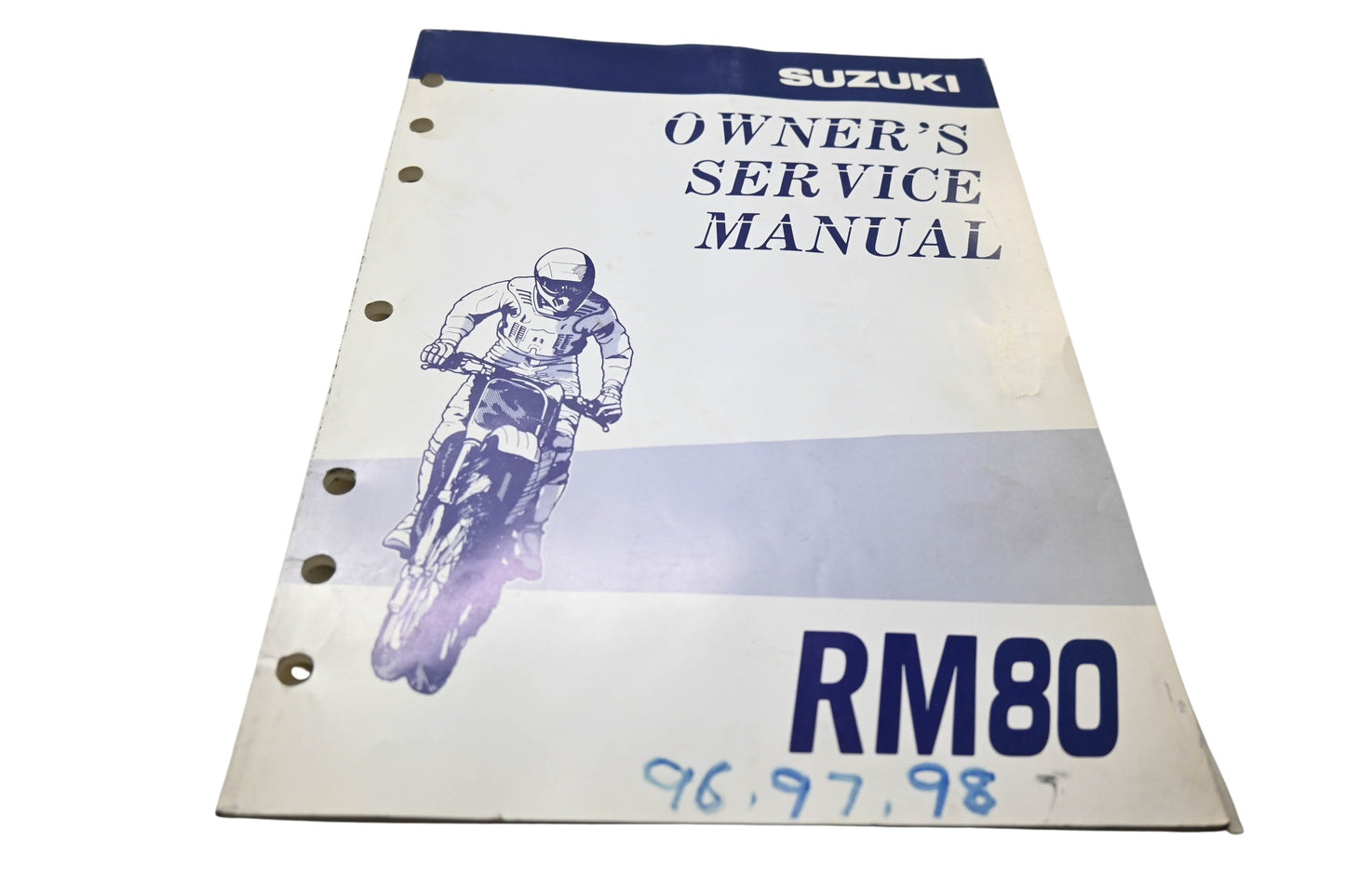 OEM Suzuki 99011-02B73-03A Owner's Service Manual 96-98 RM80