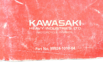 OEM Kawasaki 99924-1018-04 KZ400 KZ500 KZ550 Motorcycle Service Manual