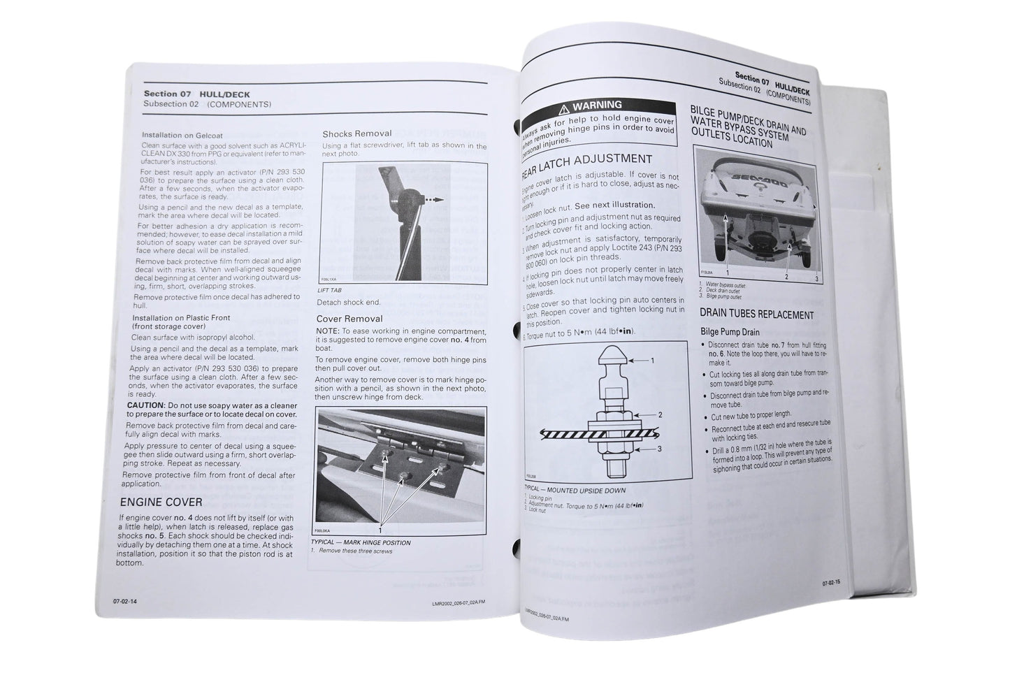 Aftermarket 219100162 Sea-Doo Sport Boats Shop Manual Speedster Challenger 1800 2000 X-20