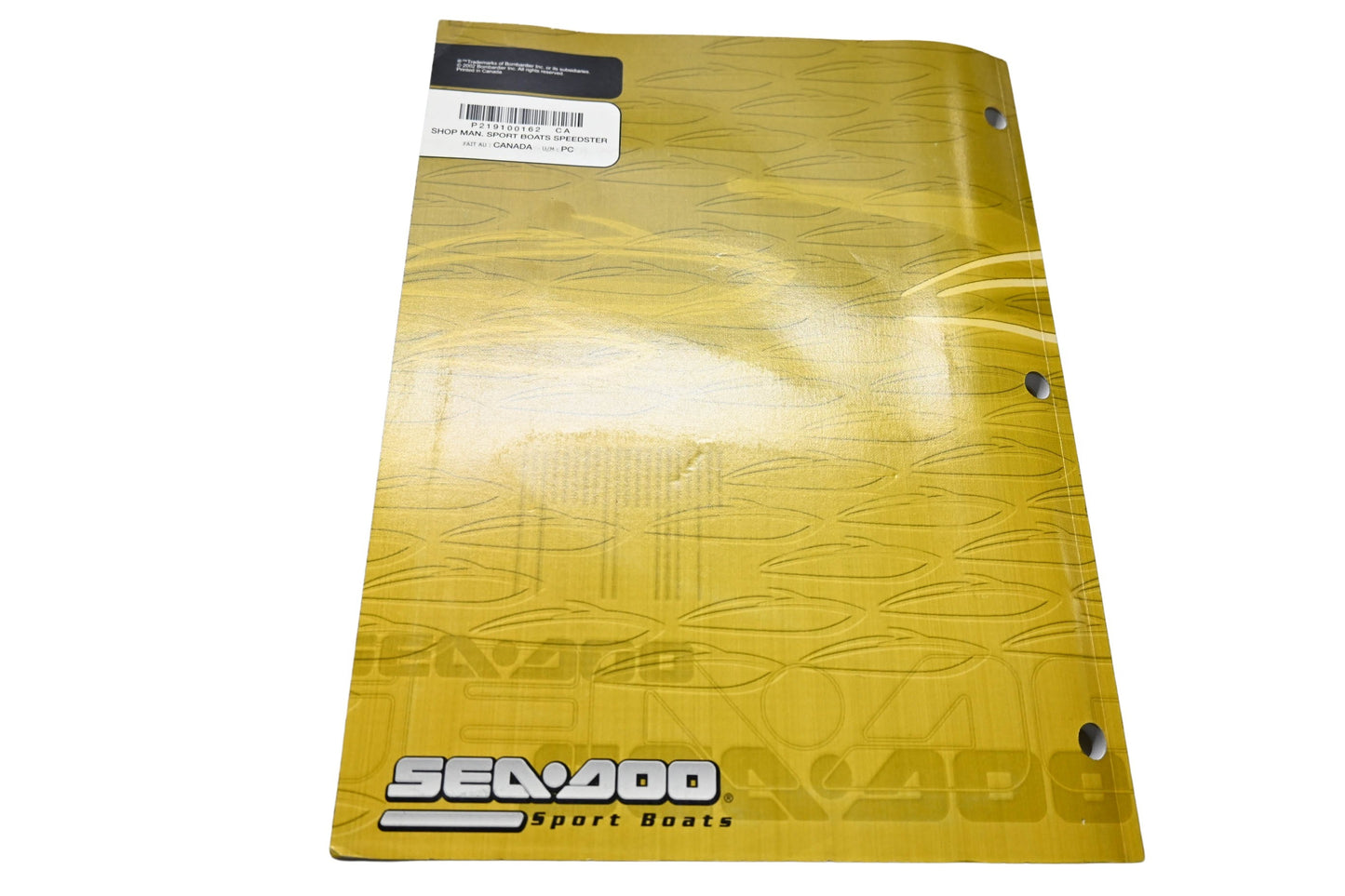 Aftermarket 219100162 Sea-Doo Sport Boats Shop Manual Speedster Challenger 1800 2000 X-20