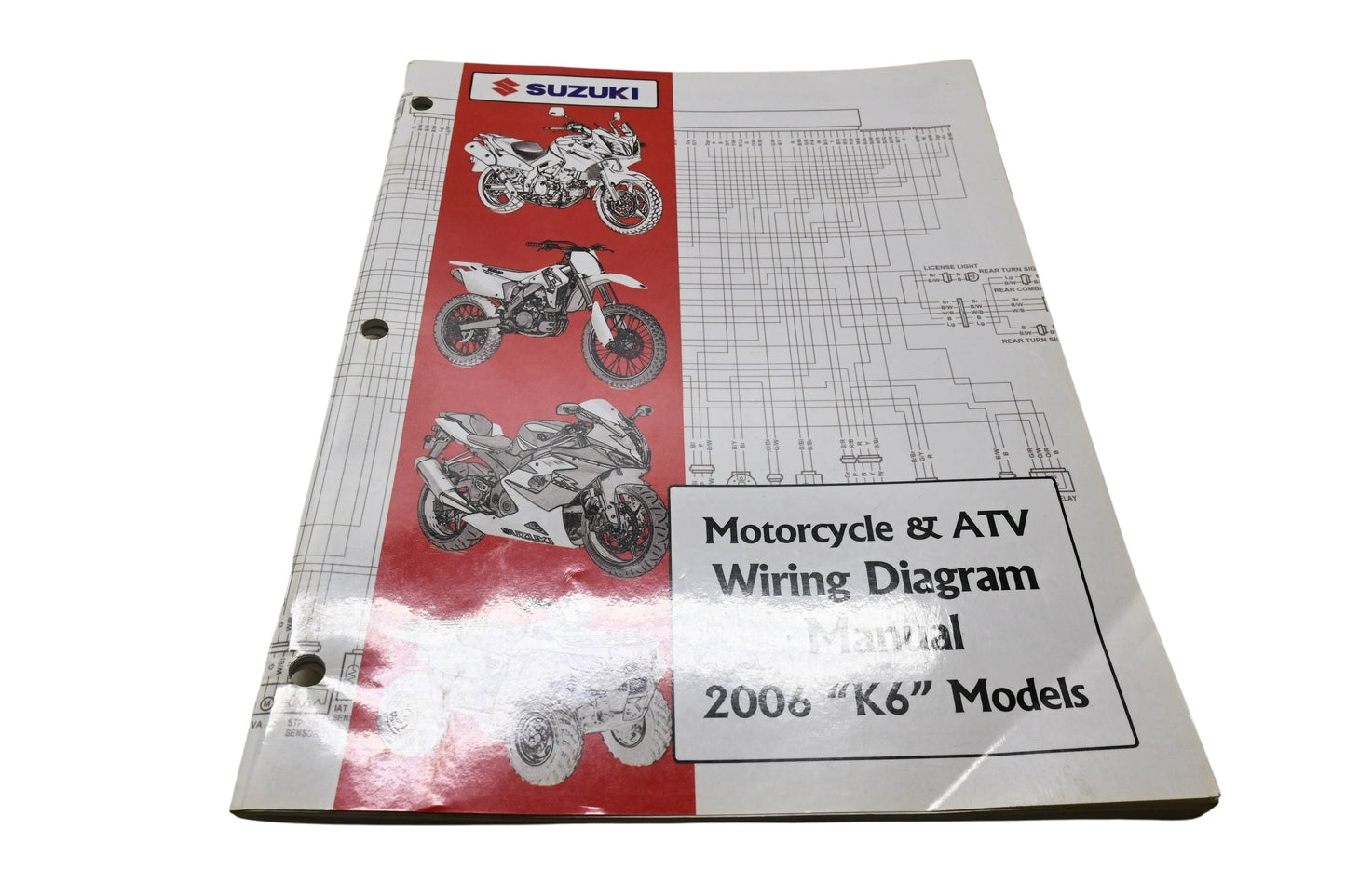 OEM Suzuki 99923-54006 Motorcycle & ATV Wiring Diagram Manual 2006 K6 Models
