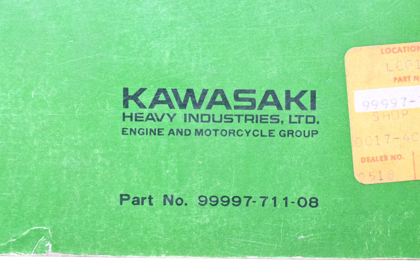 OEM Kawasaki 99997-711-08 Shop Manual H Series
