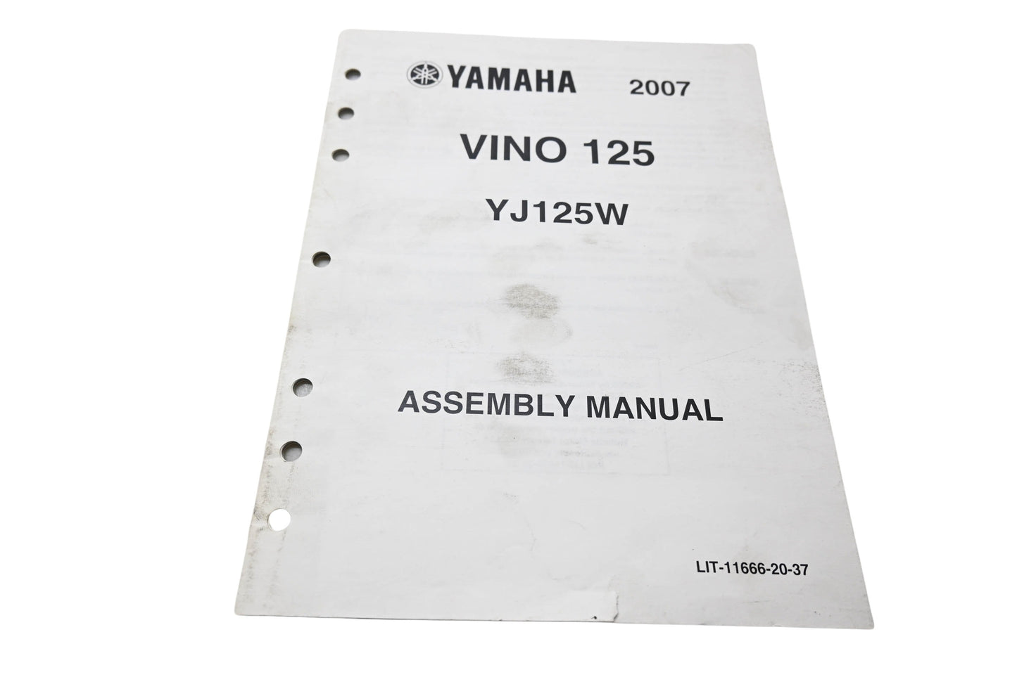 OEM Yamaha LIT-11666-20-37 2007 Vino 125 YJ125W Assembly Manual