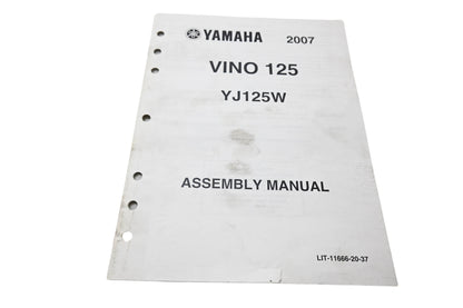 OEM Yamaha LIT-11666-20-37 2007 Vino 125 YJ125W Assembly Manual