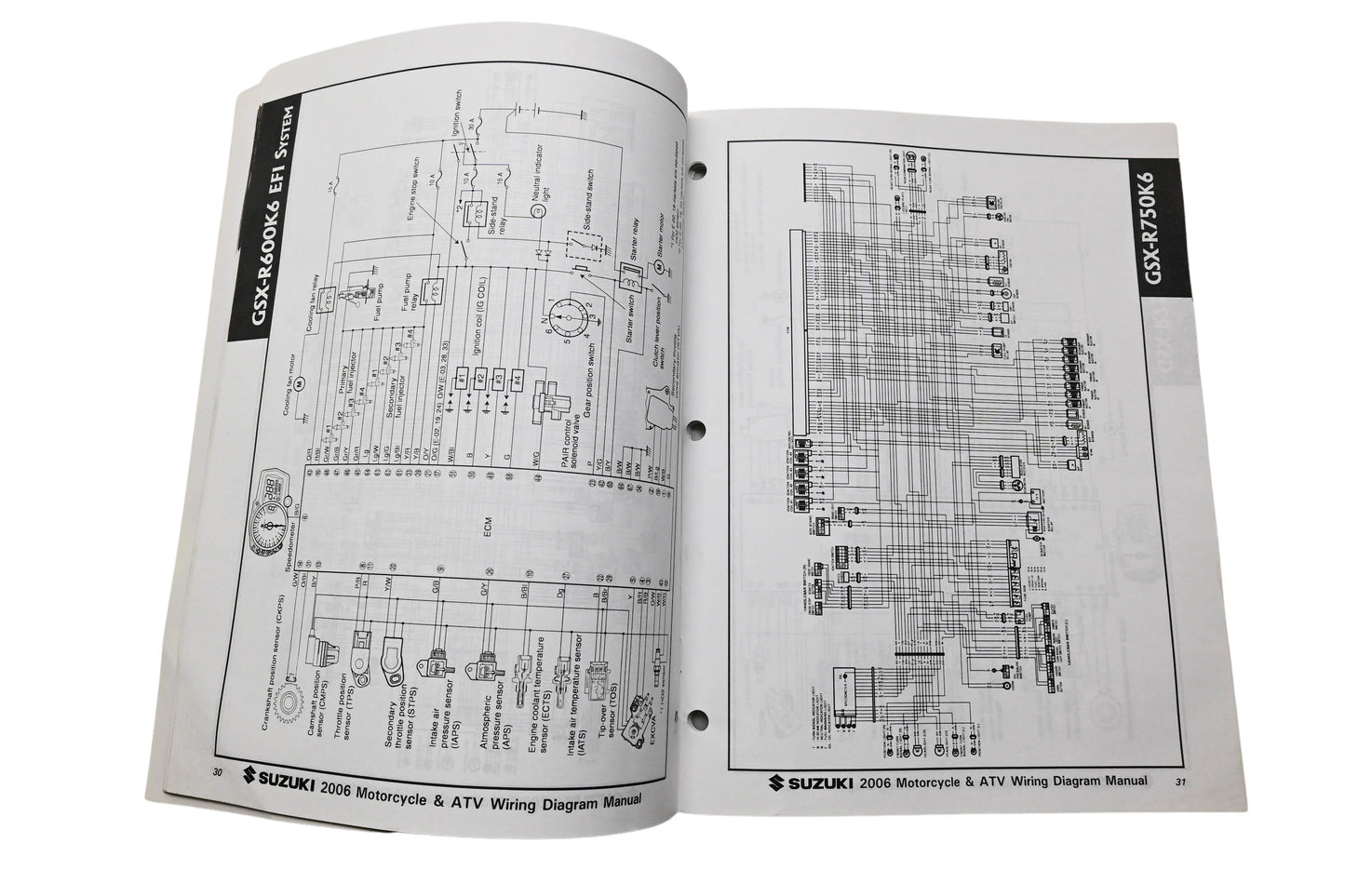 OEM Suzuki 99923-54006 Motorcycle & ATV Wiring Diagram Manual 2006 K6 Models