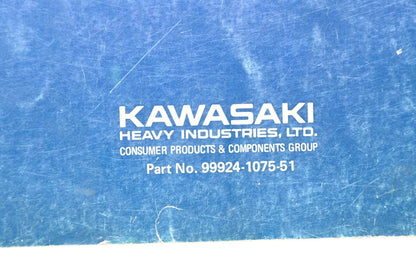 OEM Kawasaki 99924-1075-51 JS550 Jet Ski Watercraft Service Manual Supplement