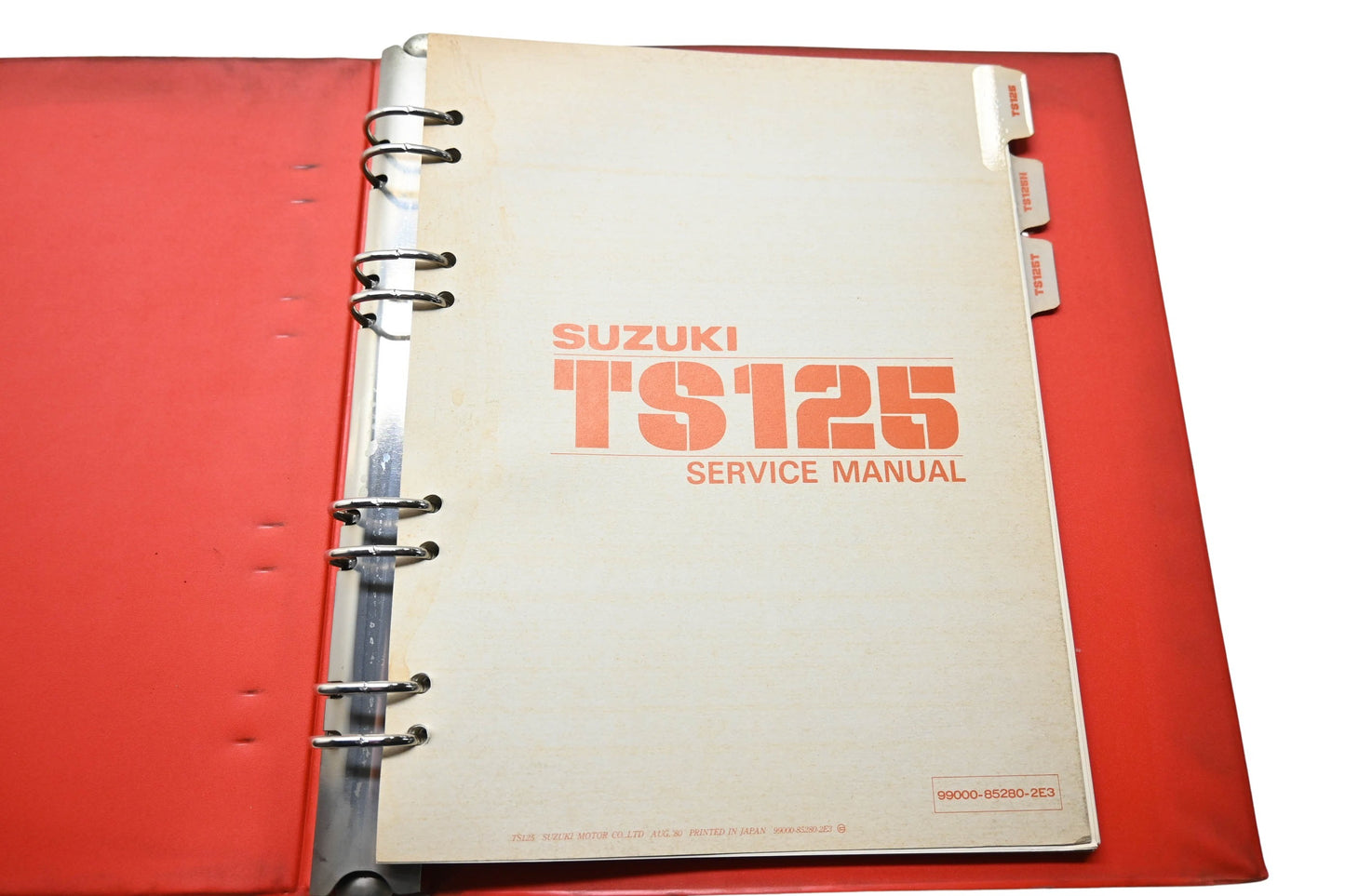 OEM Suzuki 99000-85280-2E3 TS125 Service Manual