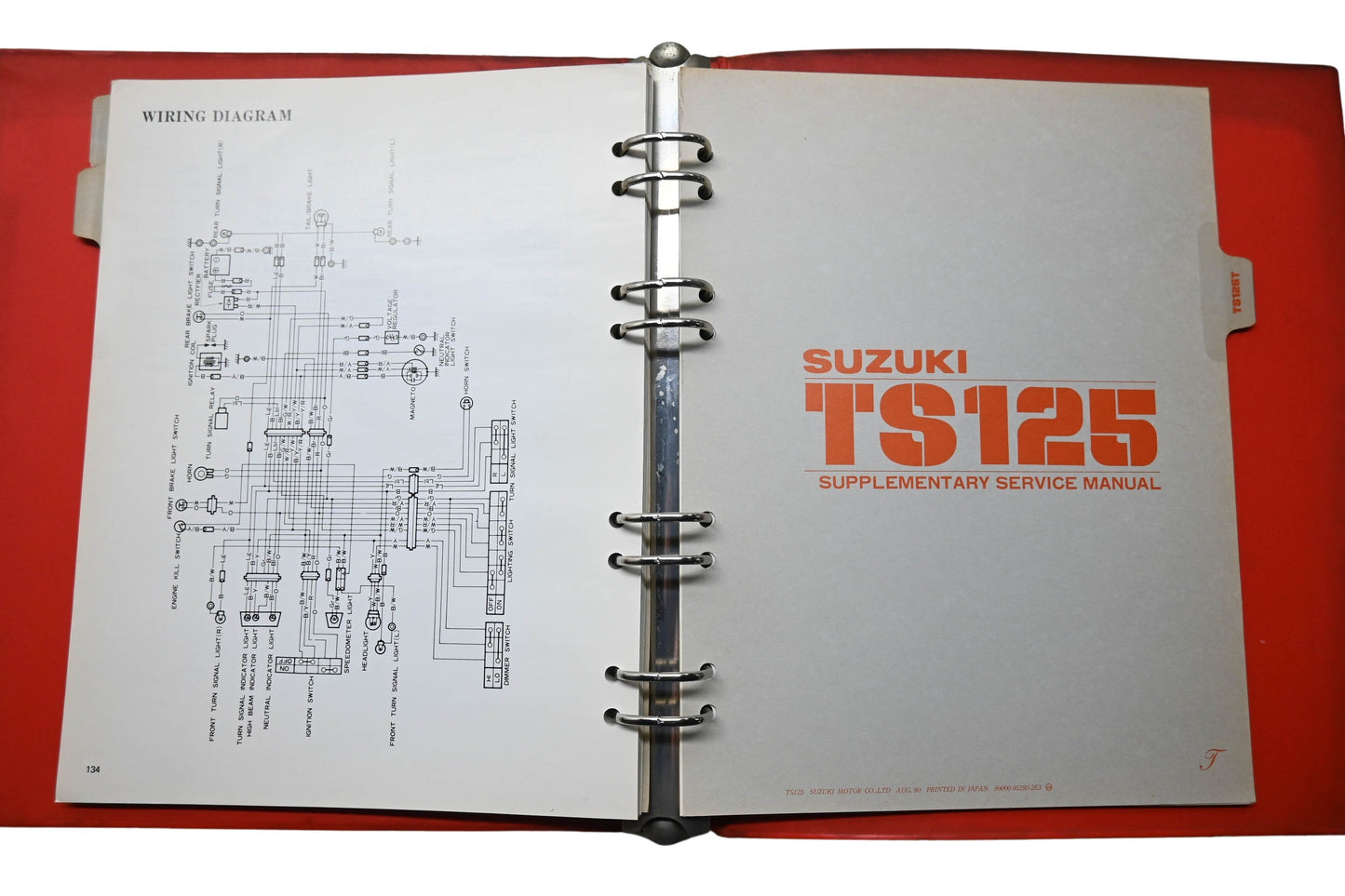 OEM Suzuki 99000-85280-2E3 TS125 Service Manual