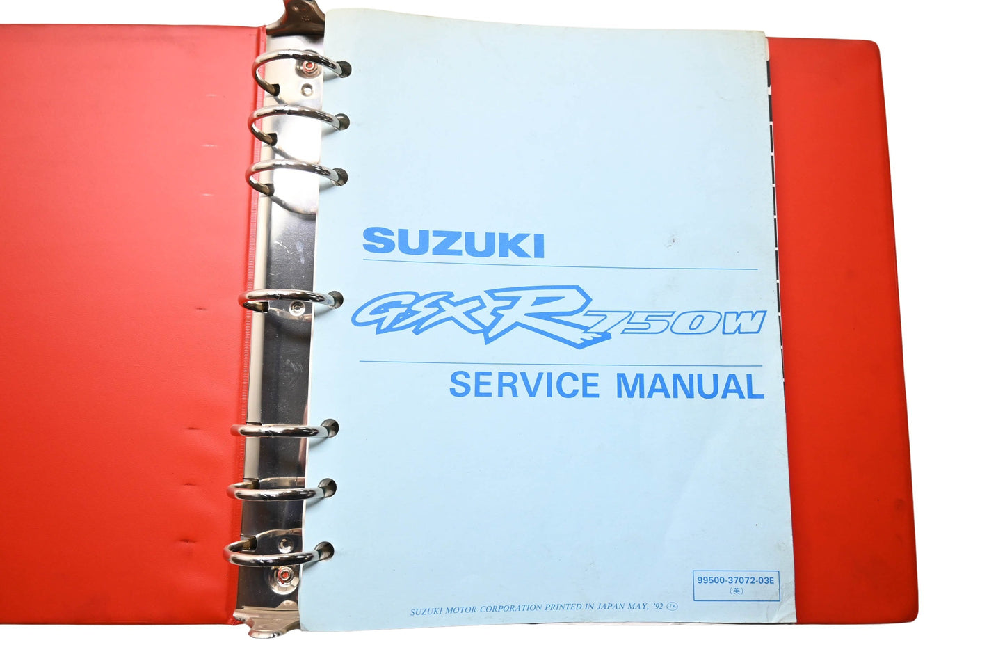 OEM Suzuki 99500-37072-03E GSXR750W Service Manual