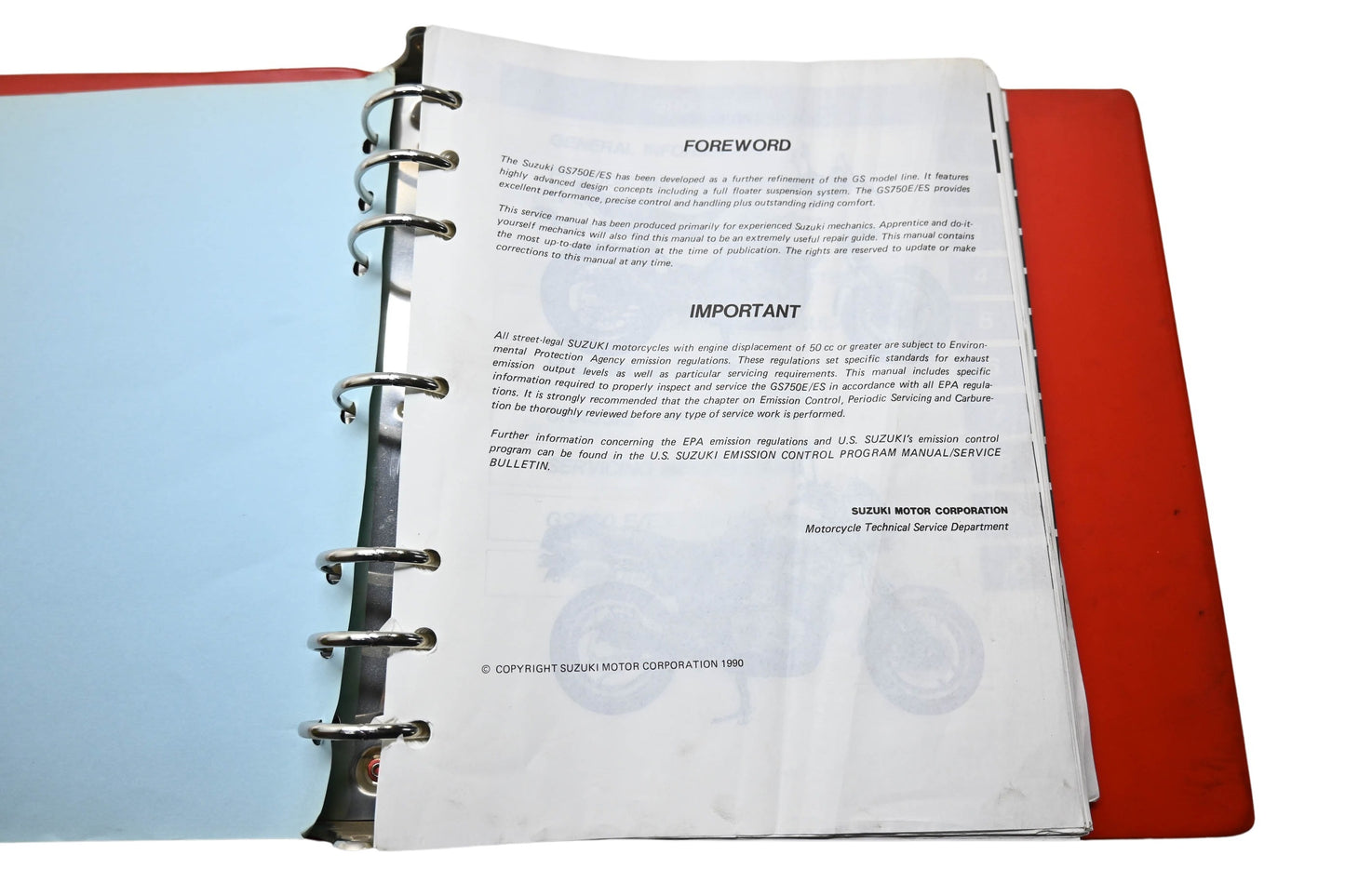 OEM Suzuki 99500-37022-03E GS750E/ES Service Manual