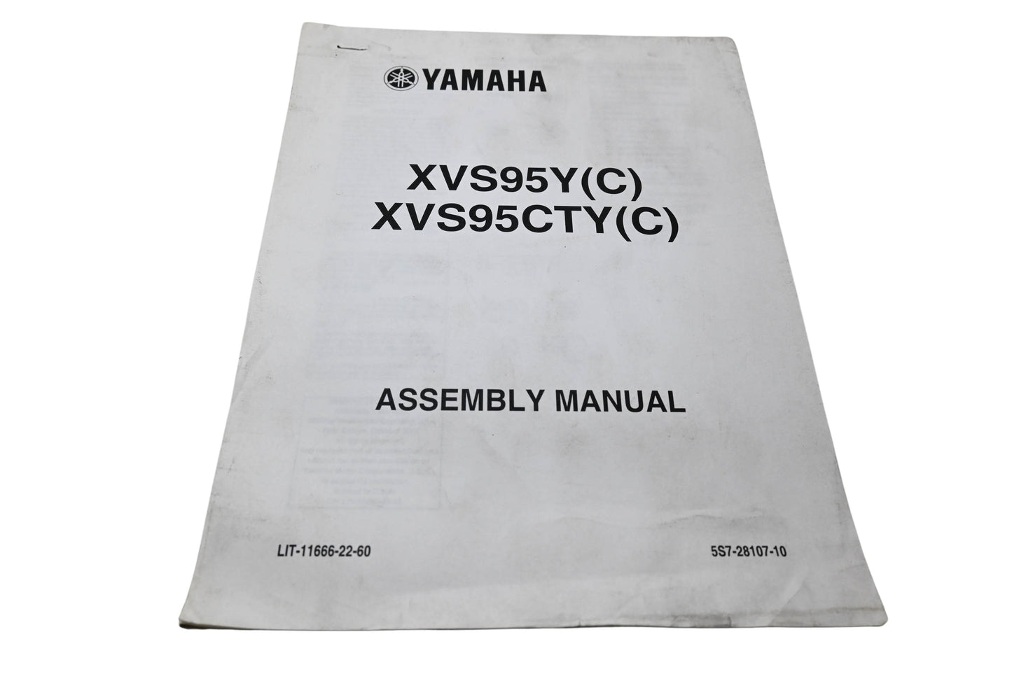 OEM Yamaha LIT-11666-22-60 XVS95Y(C) XVS95CTY(C) Assembly Manual