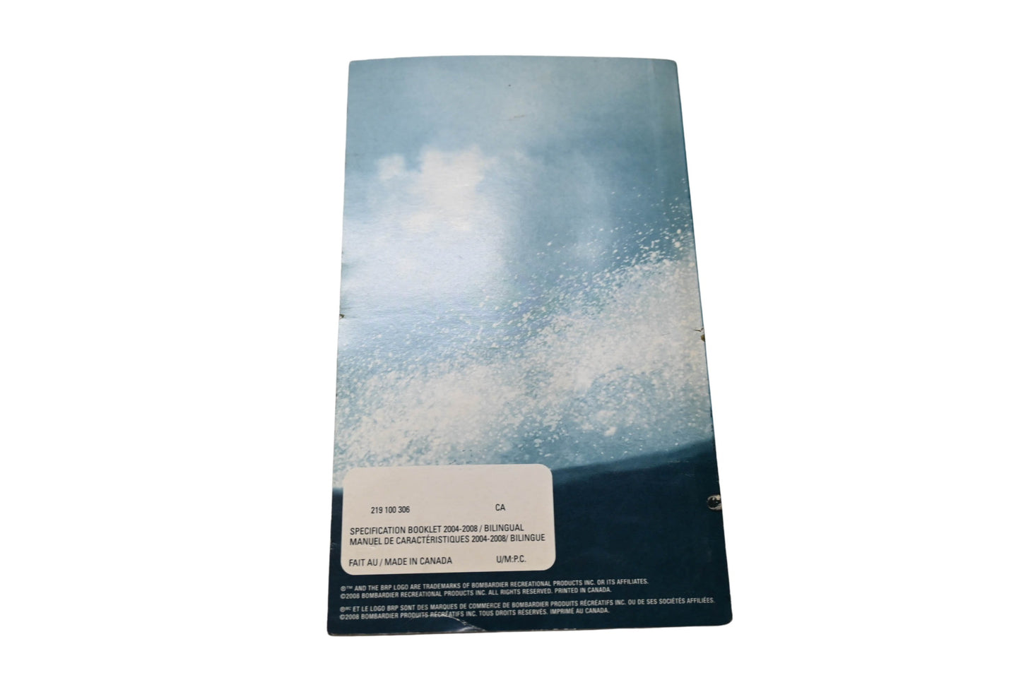Aftermarket 219100306 Sea-Doo Specification Booklet 2004 2008
