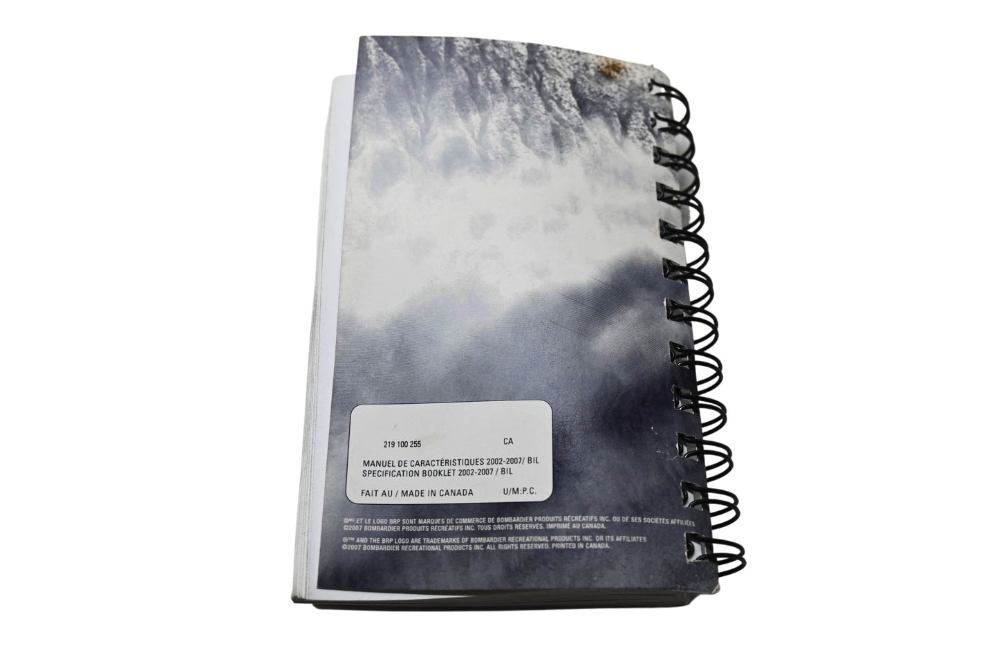 Aftermarket 219100255 Can-Am Specification Booklet 2002 2007