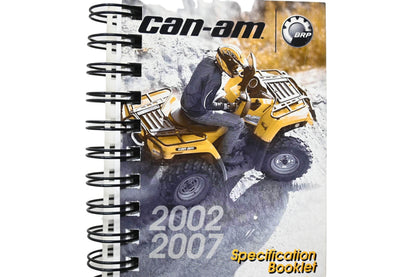 Aftermarket 219100255 Can-Am Specification Booklet 2002 2007