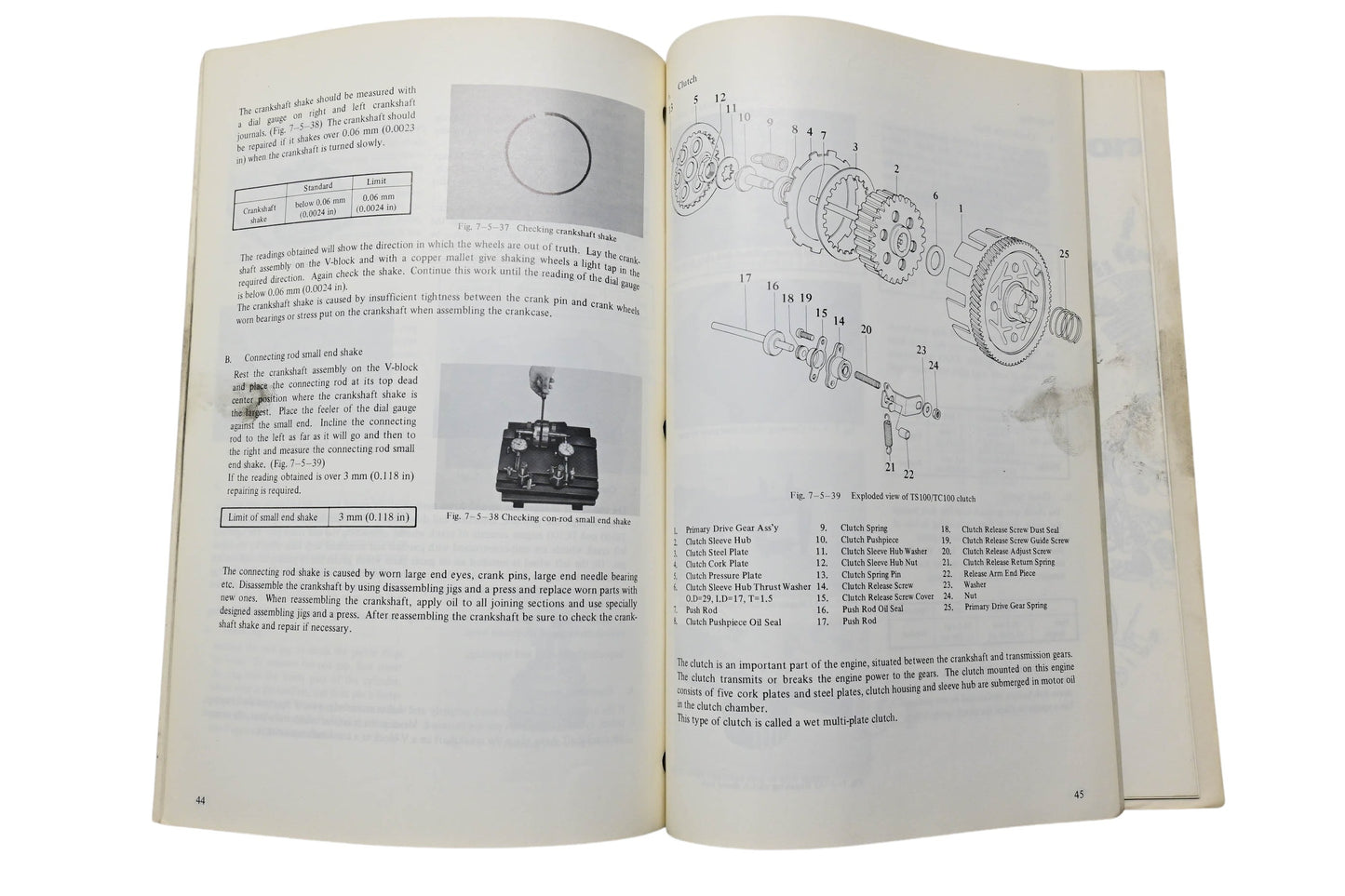 OEM Suzuki SR-2551 E-01 TS/TC100 Service Manual