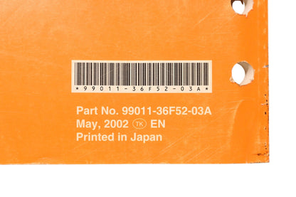 OEM Suzuki 99011-36F52-03A RM125 Owner's Service Manual May 2002