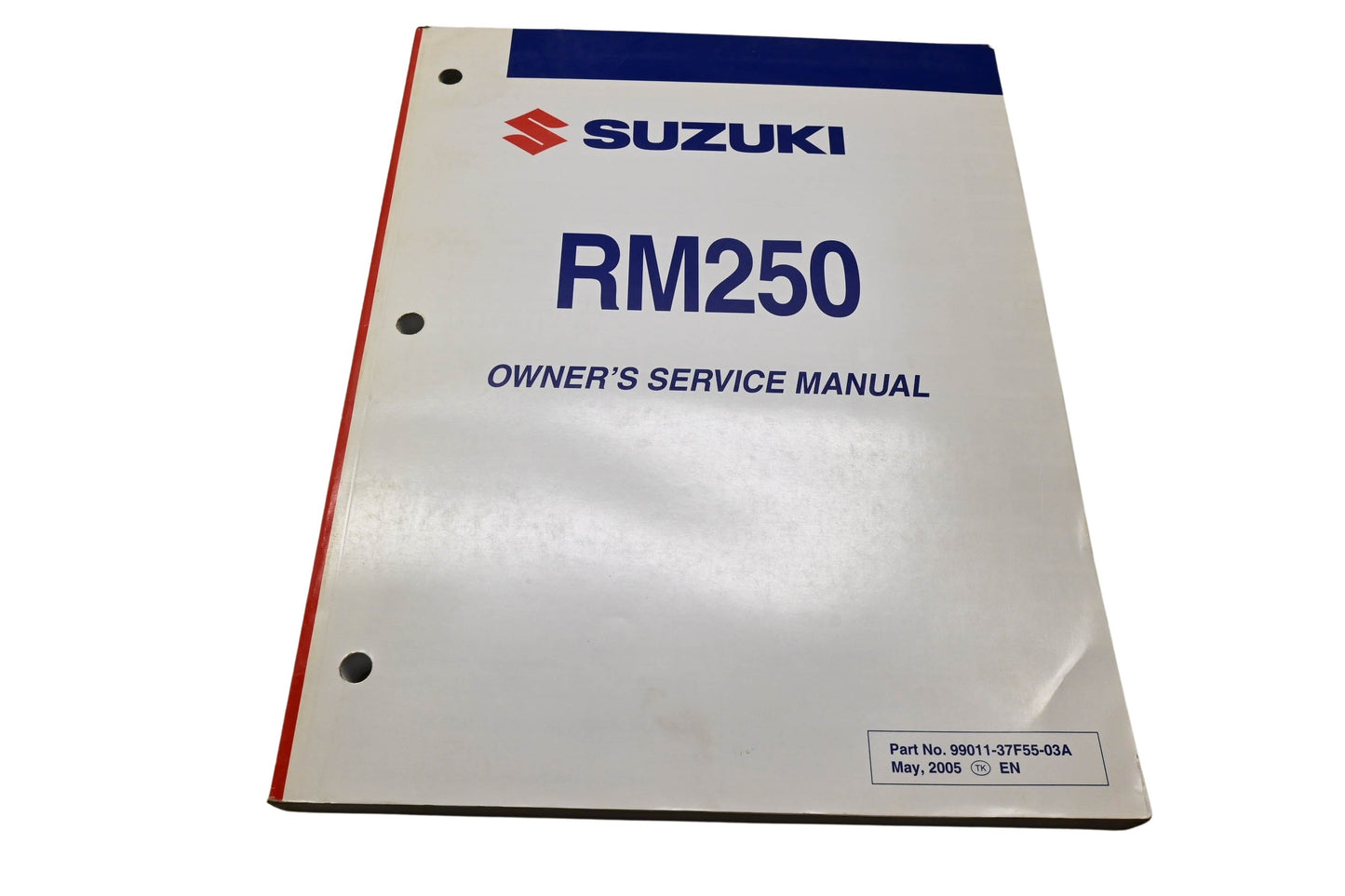 OEM Suzuki 99011-37F55-03A RM250 Owner's Service Manual May 2005