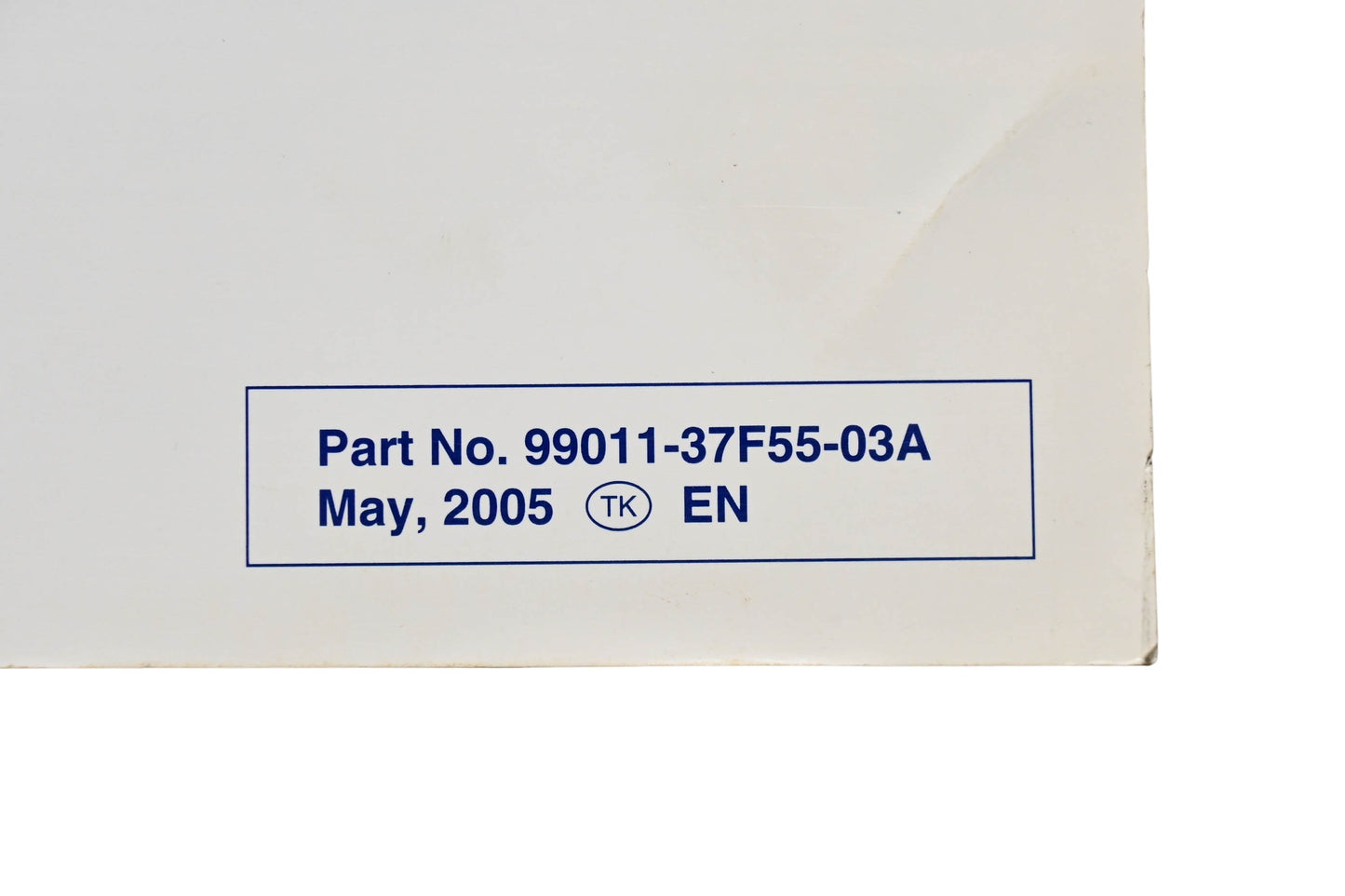OEM Suzuki 99011-37F55-03A RM250 Owner's Service Manual May 2005