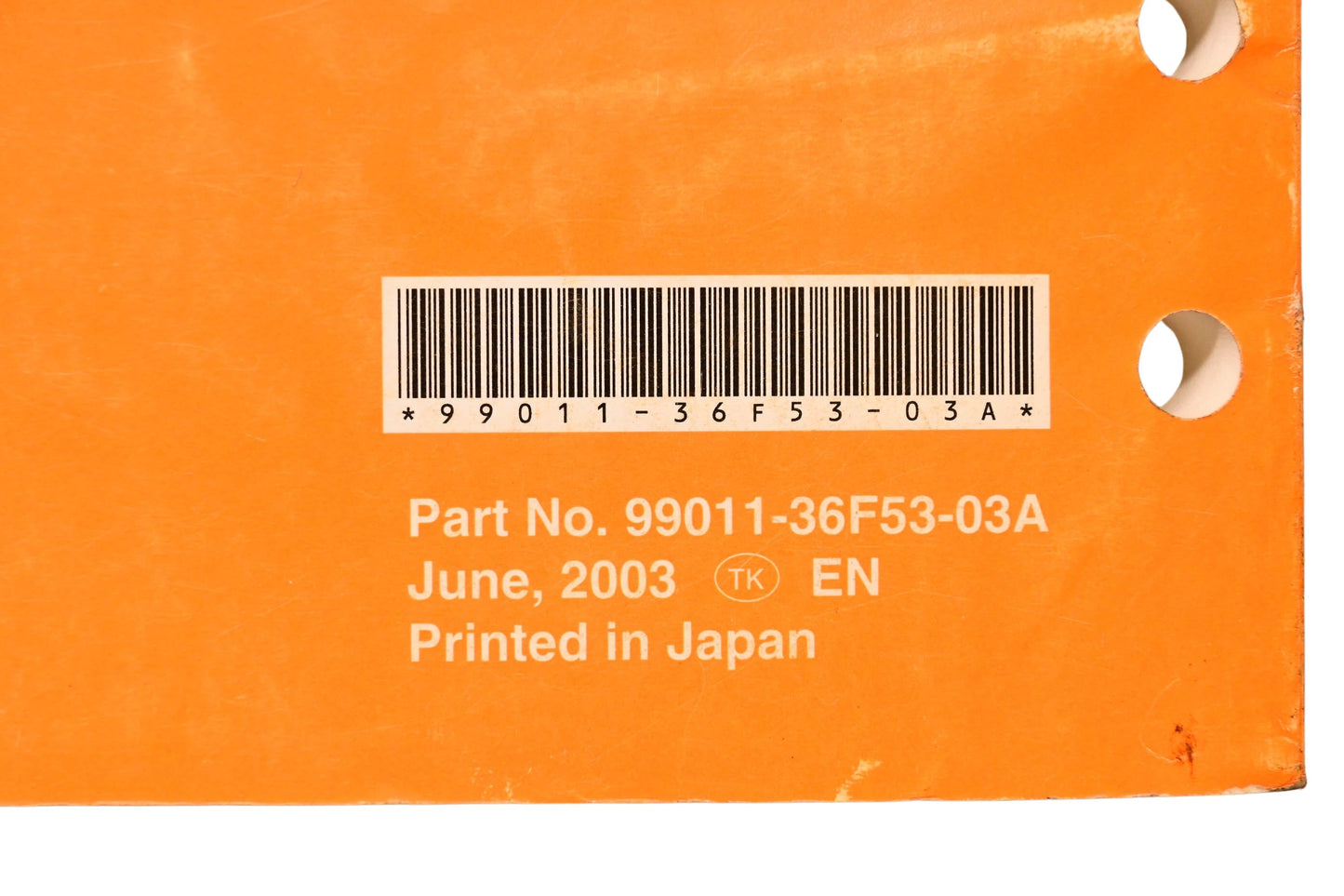 OEM Suzuki 99011-36F53-03A RM125 Owner's Service Manual